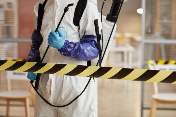 Professional Infectious Disease Decontamination technician working in Bertram, TX